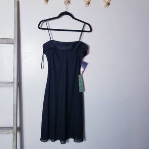NWT NIKI LIVAS BLACK COCKTAIL DRESS SIZE 10